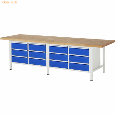 4040376074188 - RAU Werkbank 3000x900x840-1040mm 12xSchublade-TA lgrebl 4040376074188 RAU GmbH 4040376074188 - RAU Werkbank 3000x900x840-1040mm 12xSchublade-TA lgrebl 4040376074188 RAU GmbH