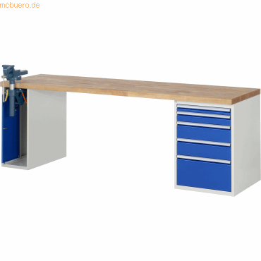 4040376089021 - RAU Werkbank 2500x700x890mm 5xSchublade-TA 1xSSKL lgrebl 4040376089021 RAU GmbH