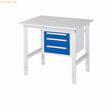 4040376124272 - RAU Arbeitstisch 1000x800x760-1080 3xSchub M-Platte 22mm lgrebl 4040376124272 RAU GmbH 4040376124272 - RAU Arbeitstisch 1000x800x760-1080 3xSchub M-Platte 22mm lgrebl 4040376124272 RAU GmbH