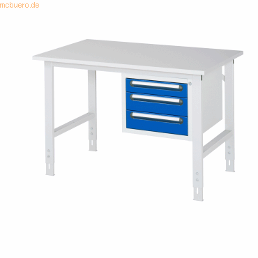 4040376143617 - RAU Arbeitstisch 1250x800x760-1080 3xSchub M-Platte 22mm lgrebl 4040376143617 RAU GmbH 4040376143617 - RAU Arbeitstisch 1250x800x760-1080 3xSchub M-Platte 22mm lgrebl 4040376143617 RAU GmbH