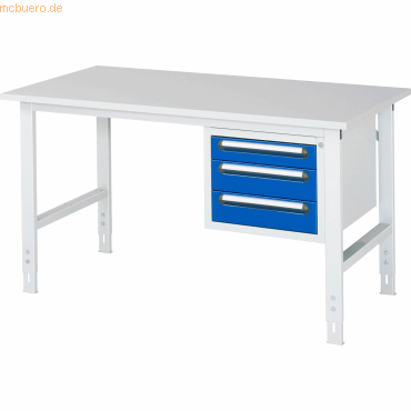 4040376173010 - RAU Arbeitstisch 1500x800x760-1080 3xSchub M-Platte 22mm lgrebl 4040376173010 RAU GmbH 4040376173010 - RAU Arbeitstisch 1500x800x760-1080 3xSchub M-Platte 22mm lgrebl 4040376173010 RAU GmbH