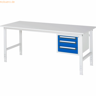 4040376178053 - RAU Arbeitstisch 2000x800x760-1080 3xSchub M-Platte 22mm lgrebl 4040376178053 RAU GmbH 4040376178053 - RAU Arbeitstisch 2000x800x760-1080 3xSchub M-Platte 22mm lgrebl 4040376178053 RAU GmbH