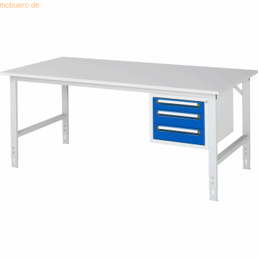 4040376180681 - RAU Arbeitstisch 2000x1000x760-1080 3xSchub M-Platte 22mm lgrebl 4040376180681 RAU GmbH 4040376180681 - RAU Arbeitstisch 2000x1000x760-1080 3xSchub M-Platte 22mm lgrebl 4040376180681 RAU GmbH