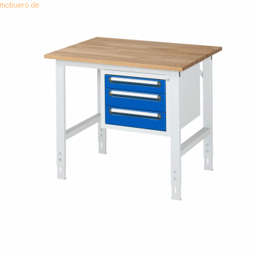 4040376186997 - RAU Arbeitstisch 1000x800x760-1080 3xSchub B-Platte 25mm lgrebl 4040376186997 RAU GmbH 4040376186997 - RAU Arbeitstisch 1000x800x760-1080 3xSchub B-Platte 25mm lgrebl 4040376186997 RAU GmbH