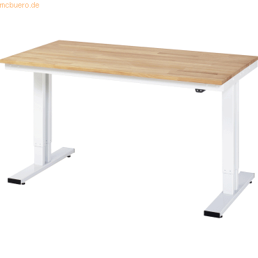 4040376211644 - Arbeitstisch elektrisch höhenverstellbar Höhe 720 - 1120 mm Buchenplatte massiv BxT 1500 x 800 mm 4040376211644 - Arbeitstisch elektrisch höhenverstellbar Höhe 720 - 1120 mm Buchenplatte massiv BxT 1500 x 800 mm