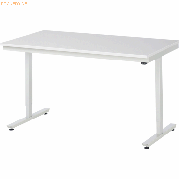 4040376212856 - Rau Arbeitstisch Adlatus elektrisch höhenverstellbar 22 mm Spanplatte mit Melaminbelag bis 150 kg B 1500 x T 800 x H 720-1120 mm lichtgrau 4040376212856 - Rau Arbeitstisch Adlatus elektrisch höhenverstellbar 22 mm Spanplatte mit Melaminbelag bis 150 kg B 1500 x T 800 x H 720-1120 mm lichtgrau