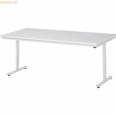 4040376212962 - Rau Arbeitstisch Adlatus elektrisch höhenverstellbar 22 mm Spanplatte mit Melaminbelag bis 150 kg B 2000 x T 1000 x H 720-1120 mm lichtgrau 4040376212962 - Rau Arbeitstisch Adlatus elektrisch höhenverstellbar 22 mm Spanplatte mit Melaminbelag bis 150 kg B 2000 x T 1000 x H 720-1120 mm lichtgrau