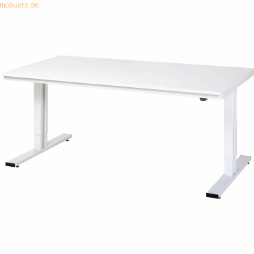 4040376213136 - Arbeitstisch elektrisch höhenverstellbar - Tragkraft 300 kg Höhe 720 - 1120 mm Spanplatte MF-beschichtet BxT 2000 x 1000 mm RAU
