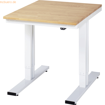 4040376213181 - Arbeitstisch elektrisch höhenverstellbar Höhe 720 - 1120 mm Buchenplatte massiv BxT 750 x 1000 mm