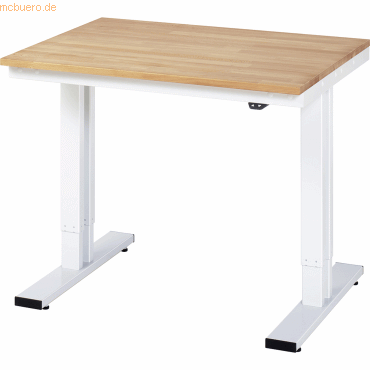 4040376213198 - Arbeitstisch elektrisch höhenverstellbar Höhe 720 - 1120 mm Buchenplatte massiv BxT 1000 x 800 mm