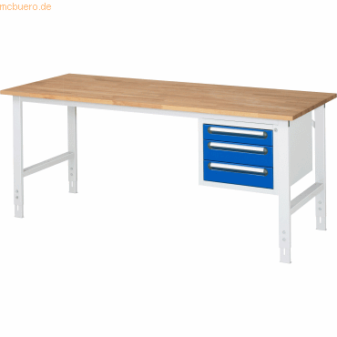 4040376222848 - RAU Arbeitstisch 2000x800x760-1080 3xSchub B-Platte 25mm lgrebl 4040376222848 RAU GmbH 4040376222848 - RAU Arbeitstisch 2000x800x760-1080 3xSchub B-Platte 25mm lgrebl 4040376222848 RAU GmbH