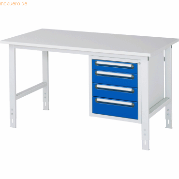 4040376235985 - RAU Arbeitstisch 1500x800x760-1080 4xSchub M-Platte 22mm lgrebl 4040376235985 RAU GmbH 4040376235985 - RAU Arbeitstisch 1500x800x760-1080 4xSchub M-Platte 22mm lgrebl 4040376235985 RAU GmbH