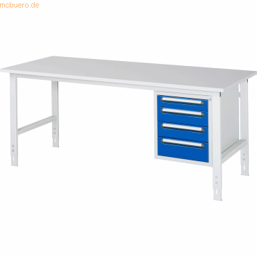 4040376236609 - RAU Arbeitstisch 2000x800x760-1080 4xSchub M-Platte 22mm lgrebl 4040376236609 RAU GmbH 4040376236609 - RAU Arbeitstisch 2000x800x760-1080 4xSchub M-Platte 22mm lgrebl 4040376236609 RAU GmbH
