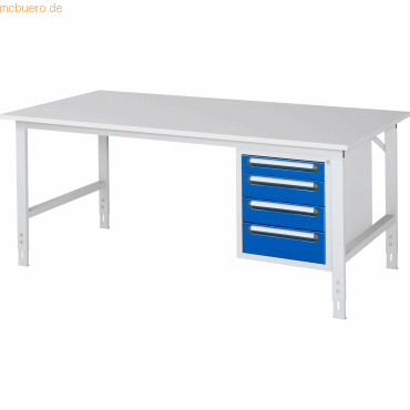 4040376236821 - RAU Arbeitstisch 2000x1000x760-1080 4xSchub M-Platte 22mm lgrebl 4040376236821 RAU GmbH 4040376236821 - RAU Arbeitstisch 2000x1000x760-1080 4xSchub M-Platte 22mm lgrebl 4040376236821 RAU GmbH