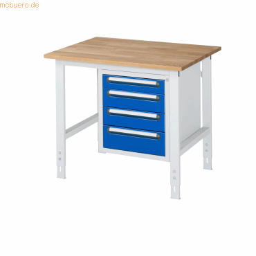 4040376237125 - RAU Arbeitstisch 1000x800x760-1080 4xSchub B-Platte 25mm lgrebl 4040376237125 RAU GmbH 4040376237125 - RAU Arbeitstisch 1000x800x760-1080 4xSchub B-Platte 25mm lgrebl 4040376237125 RAU GmbH