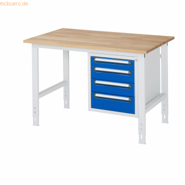4040376237583 - RAU Arbeitstisch 1250x800x760-1080 4xSchub B-Platte 25mm lgrebl 4040376237583 RAU GmbH 4040376237583 - RAU Arbeitstisch 1250x800x760-1080 4xSchub B-Platte 25mm lgrebl 4040376237583 RAU GmbH