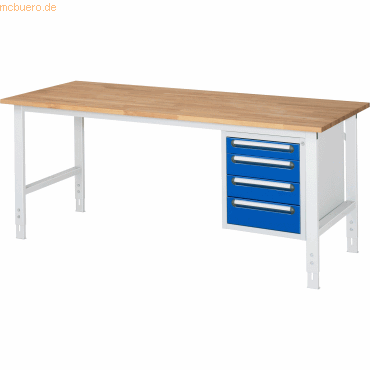 4040376238030 - RAU Arbeitstisch 2000x800x760-1080 4xSchub B-Platte 25mm lgrebl 4040376238030 RAU GmbH 4040376238030 - RAU Arbeitstisch 2000x800x760-1080 4xSchub B-Platte 25mm lgrebl 4040376238030 RAU GmbH