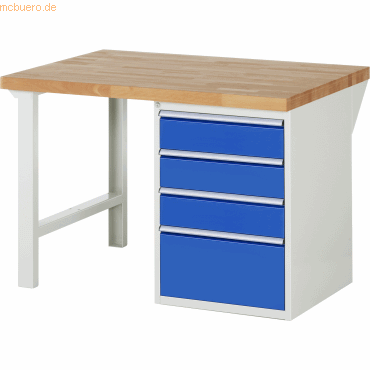 4040376259981 - RAU Werkbank 1250x900x890mm 4xSchublade-TA lgrebl 4040376259981 RAU GmbH
