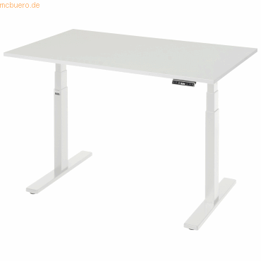 4040376536754 - Schreibtisch Adlatus 100 höhenverstellbar rechteckig weiß lichtgrau 4040376536754 RAU 4040376536754 - Schreibtisch Adlatus 100 höhenverstellbar rechteckig weiß lichtgrau 4040376536754 RAU