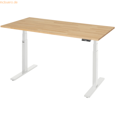 4040376536778 - Schreibtisch Adlatus 100 höhenverstellbar rechteckig buche lichtgrau 4040376536778 RAU 4040376536778 - Schreibtisch Adlatus 100 höhenverstellbar rechteckig buche lichtgrau 4040376536778 RAU