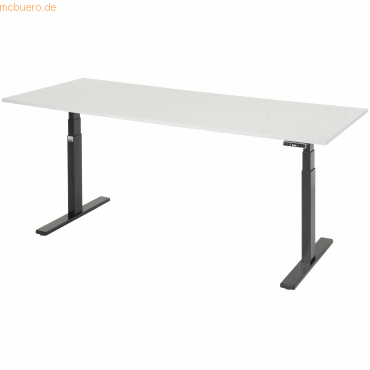 4040376536846 - Schreibtisch Adlatus 100 höhenverstellbar rechteckig weiß tiefschwarz 4040376536846 RAU 4040376536846 - Schreibtisch Adlatus 100 höhenverstellbar rechteckig weiß tiefschwarz 4040376536846 RAU