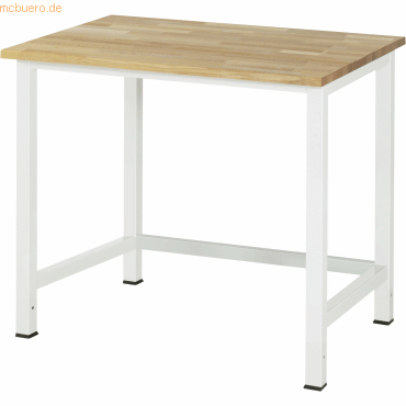 4040376903723 - Werktisch Grundtisch Unterbau 45x45 mm Platte Buche BxTxH 1000x800x825 mm ral 7035 4040376903723 - Werktisch Grundtisch Unterbau 45x45 mm Platte Buche BxTxH 1000x800x825 mm ral 7035