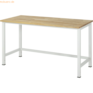 4040376903730 - Werktisch Grundtisch Unterbau 45x45 mm Platte Buche BxTxH 1500x800x825 mm ral 7035 4040376903730 - Werktisch Grundtisch Unterbau 45x45 mm Platte Buche BxTxH 1500x800x825 mm ral 7035