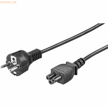 4040849935862 - Wentronic - 93586 Netzanschlusskabel (Schutzkontakt) 1 8 m Schwarz Schutzkontaktstecker (Typ f cee 7 7) > Gerätebuchse C5