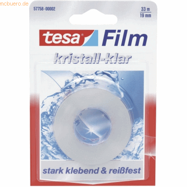 4042448036254 - 6 x Klebefilm 33mx19mm kristallklar Blisterverpackung
