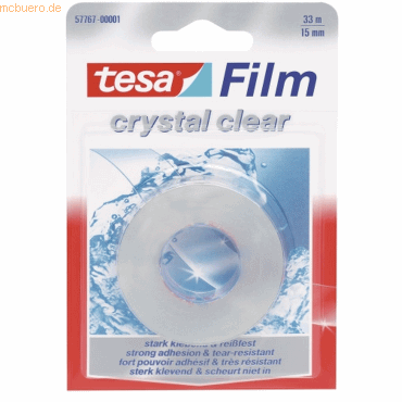 4042448047519 - tesa 57767-00001-01 tesafilm kristall-klar Transparent (L x B) 33 m x 15 mm 1 St