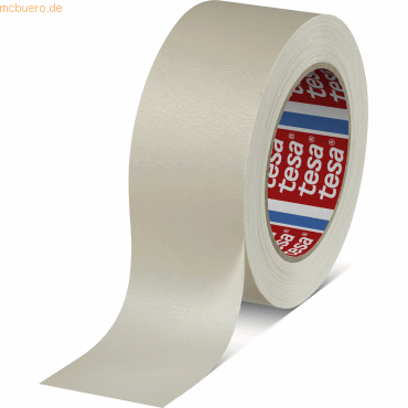 6 x Tesa Abdeckband tesakrepp 4316 50mm x 50m chamois