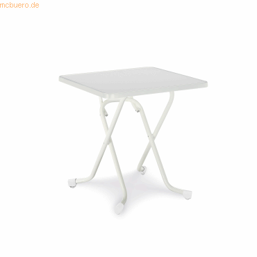 4043153002367 - Best Freizeitmoebel Tisch 26527000 Stahl Weiss 670 x 670 x 730 mm 4043153002367 - Best Freizeitmoebel Tisch 26527000 Stahl Weiss 670 x 670 x 730 mm