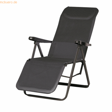 4043153066659 - BEST Gartenliege Relaxliege Lugano anthrazit anthrazit anthrazit