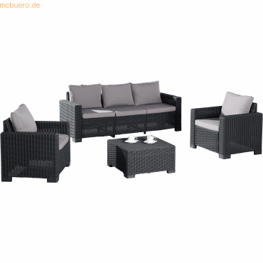 4043153095741 - Best Freizeitmoebel Lounge Gruppe 96114050 5 Personen Kunststoff Graphit 4043153095741 - Best Freizeitmoebel Lounge Gruppe 96114050 5 Personen Kunststoff Graphit