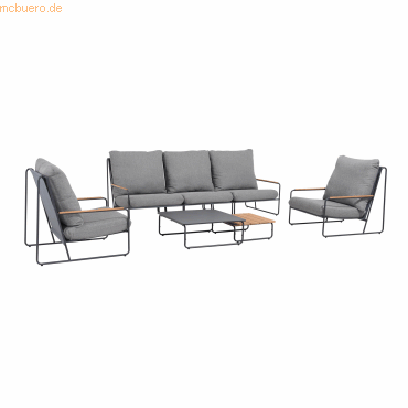4043153116453 - Best Freizeitmoebel Lounge Gruppe 98765050 5 Personen Aluminium Anthrazit 4043153116453 - Best Freizeitmoebel Lounge Gruppe 98765050 5 Personen Aluminium Anthrazit