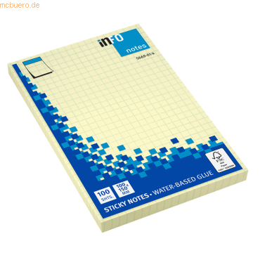 4044355780671 - Haftnotizen 5669-01-K 100x150mm gelb kariert 4044355780671 Info 4044355780671 - Haftnotizen 5669-01-K 100x150mm gelb kariert 4044355780671 Info