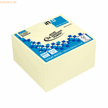 4044355788844 - Haftnotizen 5820-01-PN Power Notes 75x75mm pastellgelb quadratisch 4044355788844 400 Blatt 4044355788844 - Haftnotizen 5820-01-PN Power Notes 75x75mm pastellgelb quadratisch 4044355788844 400 Blatt