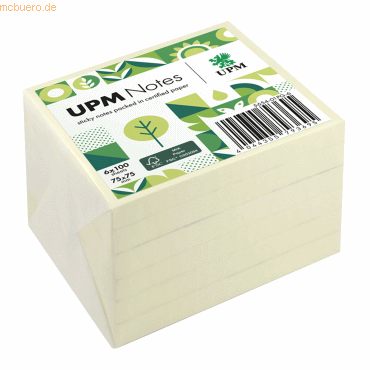 4044355793695 - UPM Notes Haftnotiz 5654-01PG-6 75x75mm 100Bl ge 6St 4044355793695 6 Stück