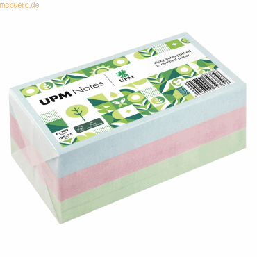 4044355793848 - Haftnotizen 5655-20PG-6 pastell 125x75mm je 2 x hellblau rosa hellgrün 4044355793848 6 Stück
