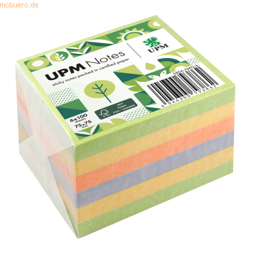 4044355793862 - Haftnotizen 5854-76PG-6 Spring 75x75mm je 2 x limonengrün je 1 x rapsgelb orange violett 4044355793862 6 Stück