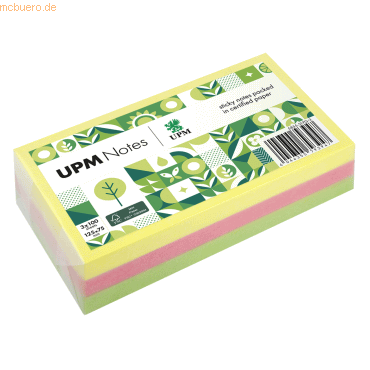 4044355793947 - Haftnotizen 5855-21PG-3 brillant 125x75mm gelb pink grün rechteckig 4044355793947 UPM Raflatac