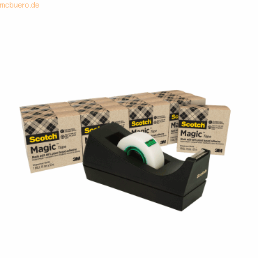 4046719349302 - Tischabroller mit 14 Klebebänder A greener choice 19 mm x 33 m 4046719349302 - Tischabroller mit 14 Klebebänder A greener choice 19 mm x 33 m