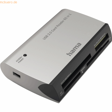 4047443437969 - hama All in One Multi-microSD SD MultiMediaCard Memory Stick Compact Flash-Kartenleser silber 4047443437969 - hama All in One Multi-microSD SD MultiMediaCard Memory Stick Compact Flash-Kartenleser silber