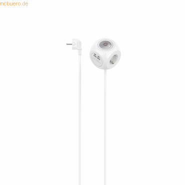 4047443500953 - Hama Steckdosenwürfel ws 3-fach 223195 2xUSB-C 2xUSB-A 17W 14m mSchalter