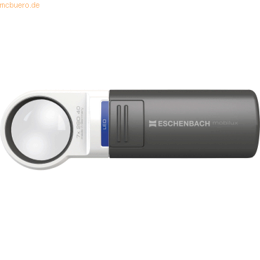 4048347280255 - 151110 Lupe Mobilux Handlupe mit LED-Beleuchtung Vergrößerungsfaktor 10 x Linsengröße (Ø) 35 mm Anthrazit Alpinweiß 4048347280255 - 151110 Lupe Mobilux Handlupe mit LED-Beleuchtung Vergrößerungsfaktor 10 x Linsengröße (Ø) 35 mm Anthrazit Alpinweiß