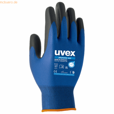 4048612033340 - Montagehandschuh uvex phynomic wet Polyamid Elastan Aqua-Polymer-Schicht EN 388 3131 X atmungsaktiv 10 Paar Gr 11 4048612033340 - Montagehandschuh uvex phynomic wet Polyamid Elastan Aqua-Polymer-Schicht EN 388 3131 X atmungsaktiv 10 Paar Gr 11