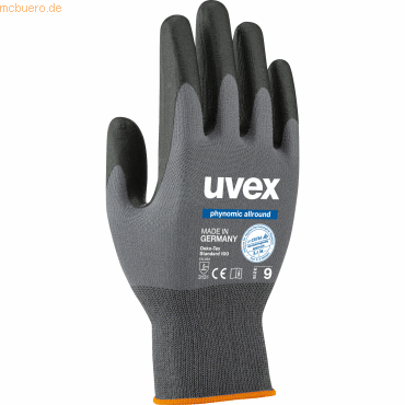 4048612044506 - Arbeitshandschuhe Phynomic Allround 6004911 grau schwarz Größe XXL 11 Polyamid Elasthan Nitril 4048612044506 uvex 4048612044506 - Arbeitshandschuhe Phynomic Allround 6004911 grau schwarz Größe XXL 11 Polyamid Elasthan Nitril 4048612044506 uvex