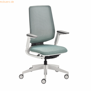 4049694002361 - Bürostuhl seflex grün   lichtgrau mit Armlehnen bis 130kg 4049694002361 Sedus