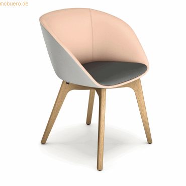 4049694003641 - sedus Schalenstuhl on spot cosy uc-827 004 rosa grau Stoff