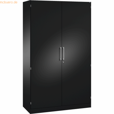 4050646008669 - Flügeltürenschrank ASISTO Höhe 1980 mm Breite 1200 mm 4 Fachböden schwarzgrau schwarzgrau 4050646008669 - Flügeltürenschrank ASISTO Höhe 1980 mm Breite 1200 mm 4 Fachböden schwarzgrau schwarzgrau